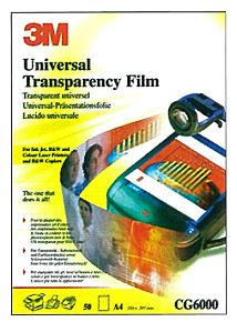 3M Universal Transparency Film Pack of 50 A4